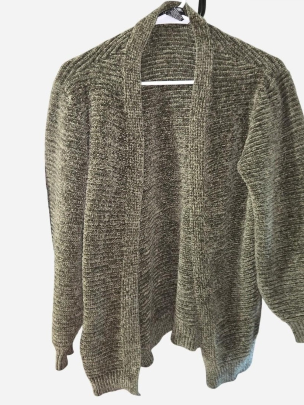 Cozy Olive Open-Front Women’s Cardigan Sweater